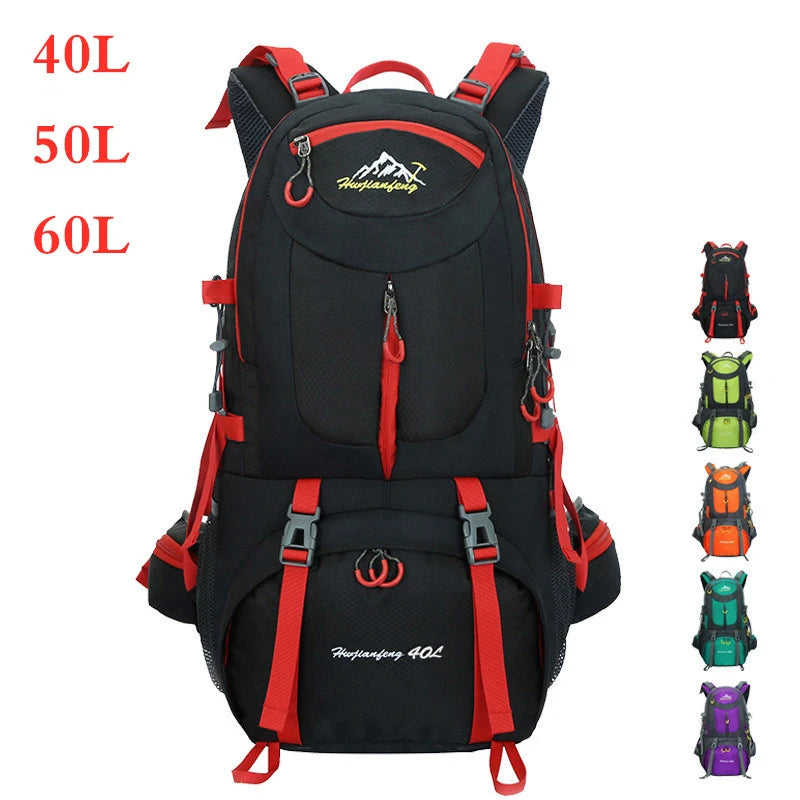 Outdoor Hiking Backpack 40L50L 60L Large Capacity Waterproof  Rucksack Men Women Camping Travel Riding Climbing Sports Bag
