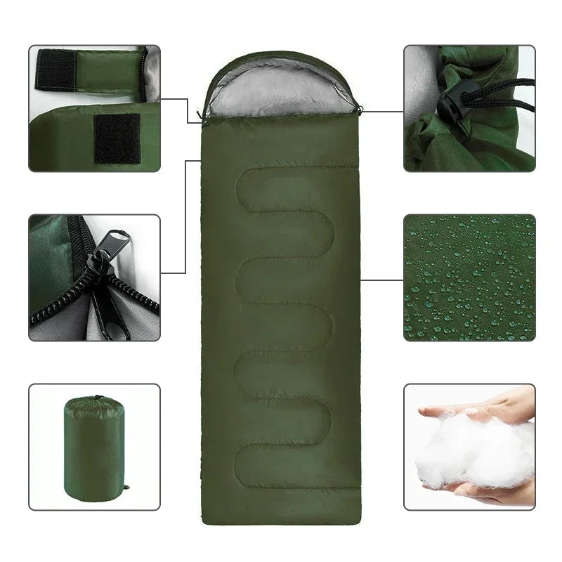 Sac de couchage de camping ultraléger 4 saisons
