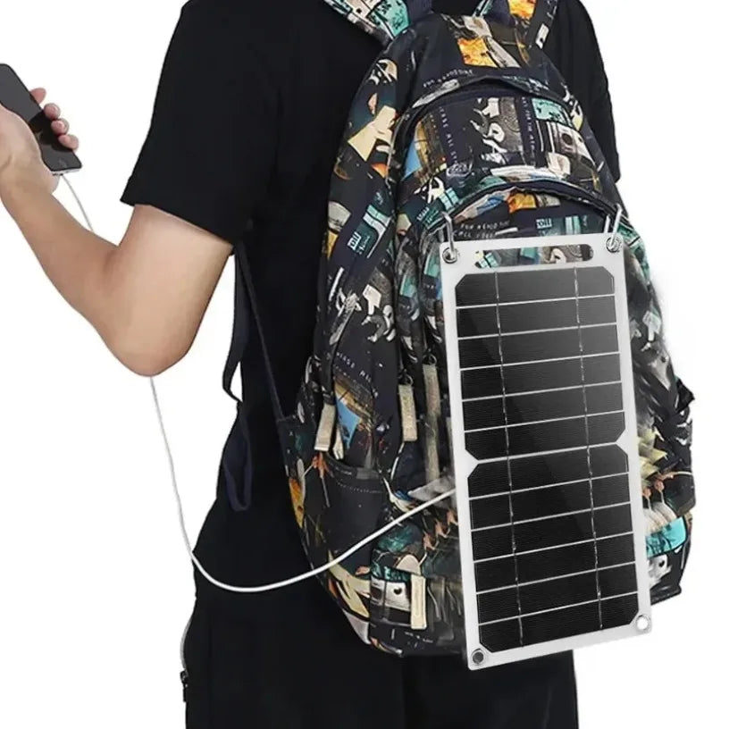 Chargeur Solaire Portable 35W – USB Étanche & Pliable