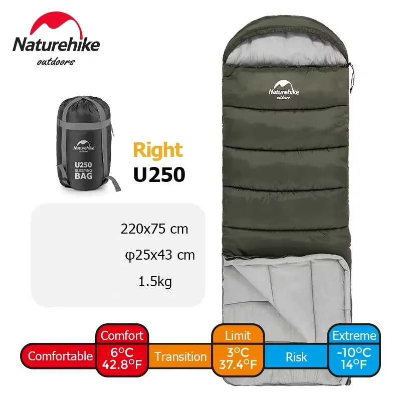 Sac de couchage de camping hiver ultralight