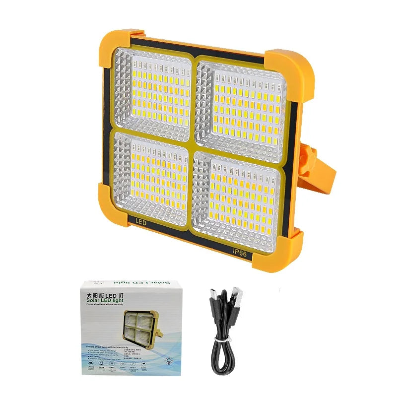 Lampe Solaire LED 528 Ultra Puissante + Chargeur