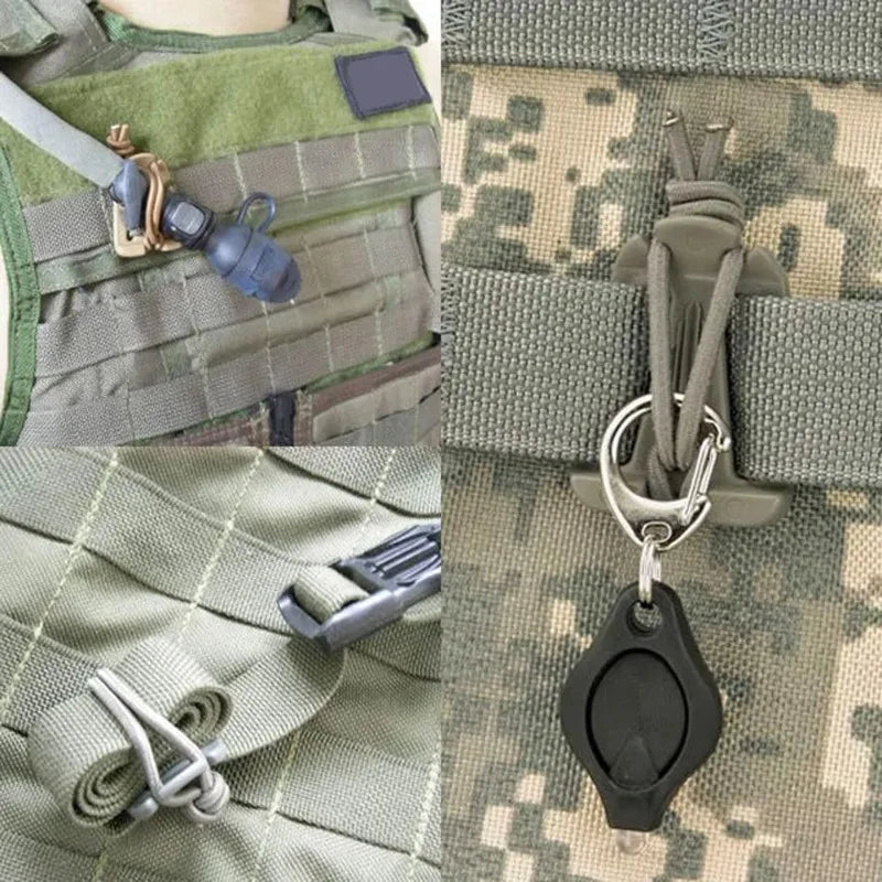 Mousquetons à boucle pour sac à dos (Lot de 2) – Attaches multi-usages