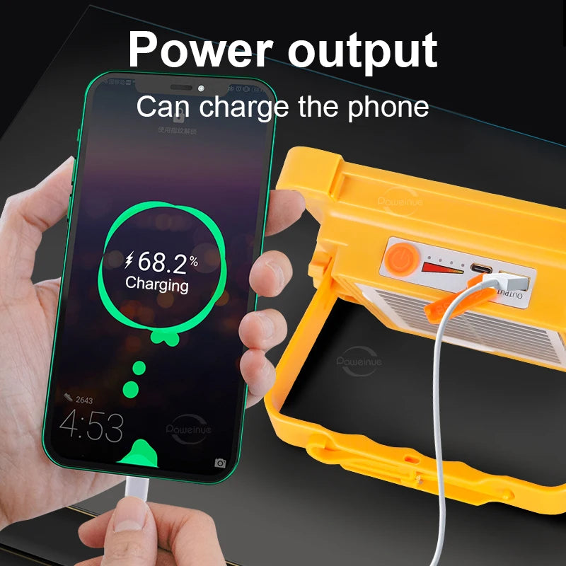 Lampe Solaire LED 528 Ultra Puissante + Chargeur